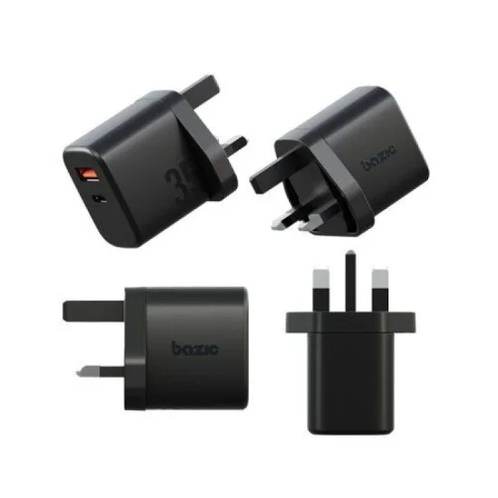 Wall Charger Velox With Weave Cable Bazic - Black